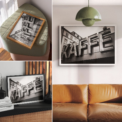 Poster Neon minimalist urban style frame