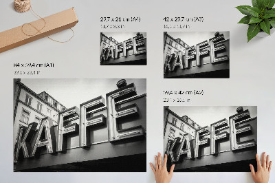 Poster Neon minimalist urban style frame