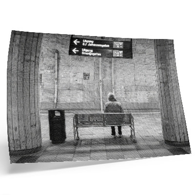 Decorative canvas print Minimalist urban space gray modernity
