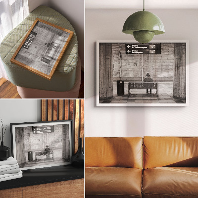 Decorative canvas print Minimalist urban space gray modernity