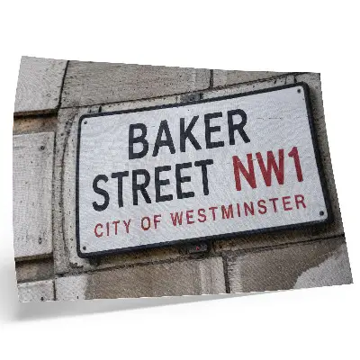 Baker Street Westminster street sign poster