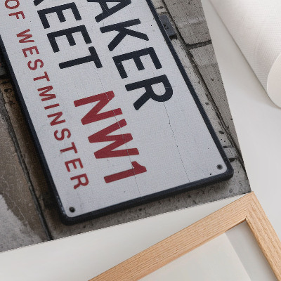 Poster Baker Street Westminster Street Sign
