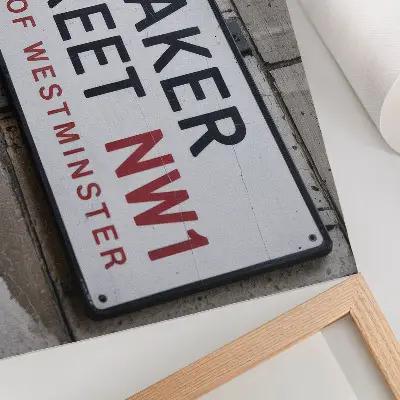 Baker Street Westminster street sign poster