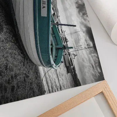 Photo canvas featuring a peaceful boat on the beach at dream adventure
