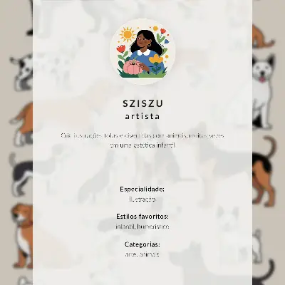 Poster with funny and cute cat illustrations