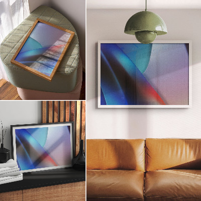 Poster Deep blue and purple tones blurred transitions