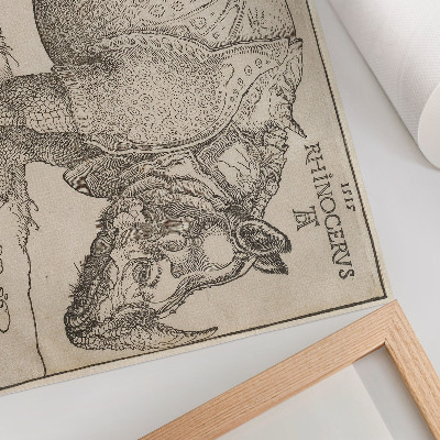 Poster Rhinoceros (1515) by Albrecht Dürer