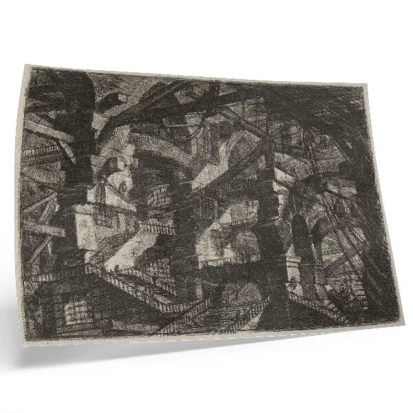 Poster the gothic arch by giovanni battista piranesi, published 1800-1809
