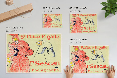 Poster Le Photographe Sescau (1894) high-resolution print by Henri de Toulouse-Lautrec