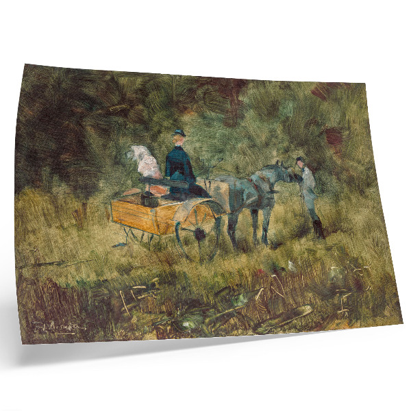 Photo canvas The Trap (1880) high resolution painting by Henri de Toulouse-Lautrec