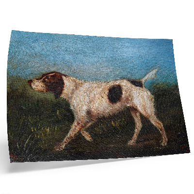 Photo canvas Henri de Toulouse – Lautrec, La Gousse (1880) painting dogs