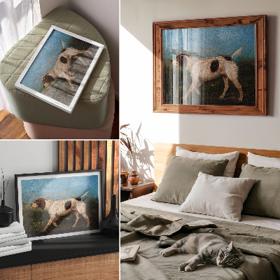 Photo canvas Henri de Toulouse – Lautrec, La Gousse (1880) painting dogs