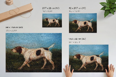 Photo canvas Henri de Toulouse – Lautrec, La Gousse (1880) painting dogs