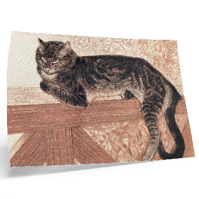 Poster Cat on a Balustrade by Theophile-Alexandre Pierre Steinlen