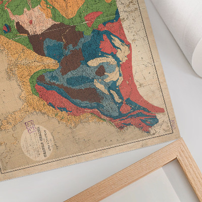 Photo canvas Geologic map of the United States