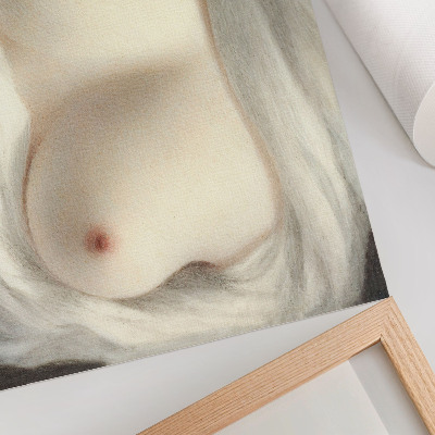 Decorative canvas print A Woman's Breasts Exposed: Beauty Revealed (1828) by Sarah Goodridge