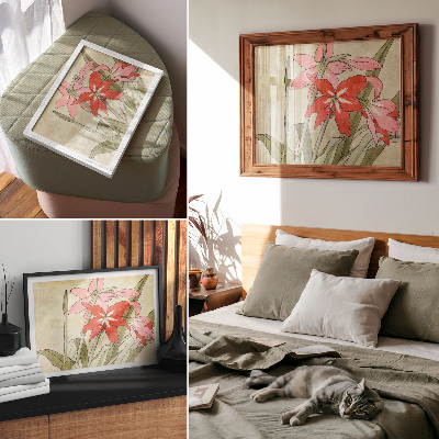 Decorative canvas print Amaryllis (1915) by Hannah Borger Overbeck
