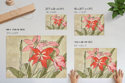 Decorative canvas print Amaryllis (1915) by Hannah Borger Overbeck