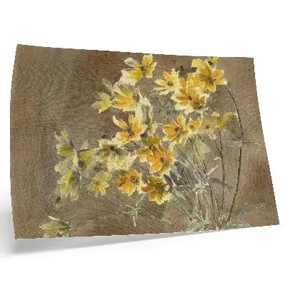 Yellow Flower with Border (1915) by Hannah Borger Overbeck decorative canvas print