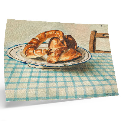 Poster Still Life with a Plate of Cake by Egon Schiele