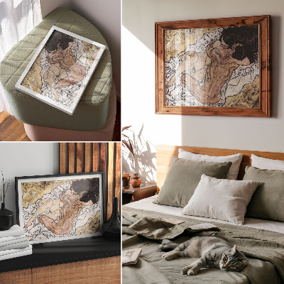 Photo canvas The Embrace (1917) by Egon Schiele