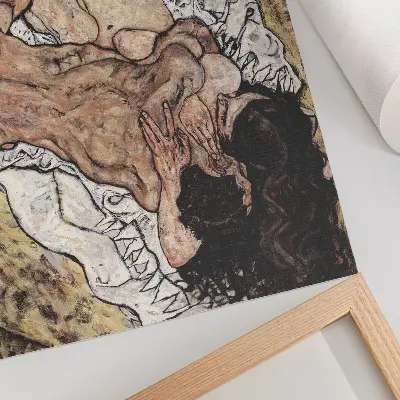 Photo canvas The Embrace by Egon Schiele (1917)