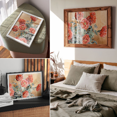 Decorative canvas print Dahlias (1915) by Hannah Borger Overbeck