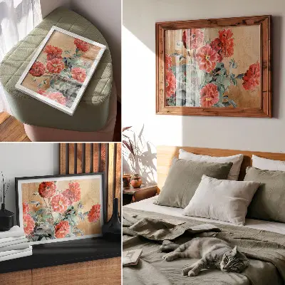 Dahlias (1915) by Hannah Borger Overbeck decorative canvas print
