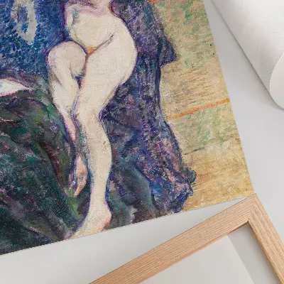 Poster vintage erotic art of a woman by Henri de Toulouse-Lautrec