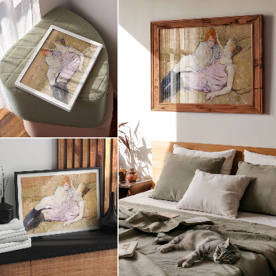 Photo canvas Sofa (ca. 1894–1896) – a high-resolution painting by Henri de Toulouse-Lautrec