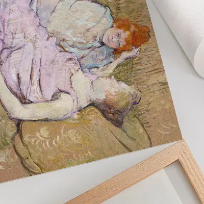 Photo canvas high-resolution painting of Sofa (ca. 1894–1896) by Henri de Toulouse-Lautrec