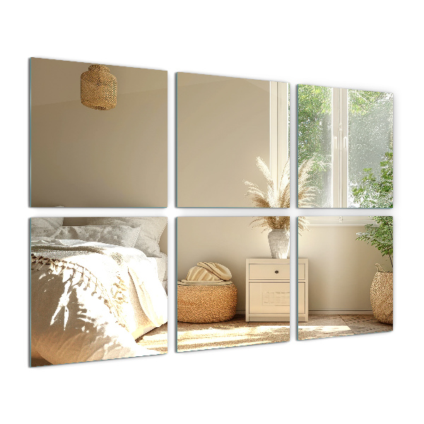 Self adhesive mirror squares