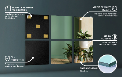 Self adhesive mirror squares