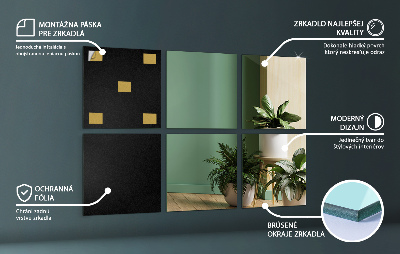 Self adhesive mirror squares