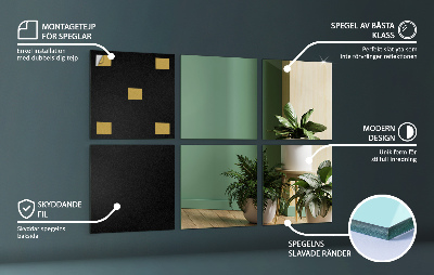 Self adhesive mirror squares