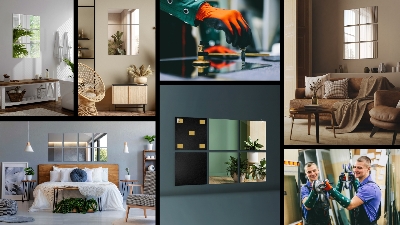 Self adhesive mirror squares