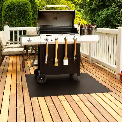 BBQ floor protector Rectangle shaped 39x27 in (100x70 cm)