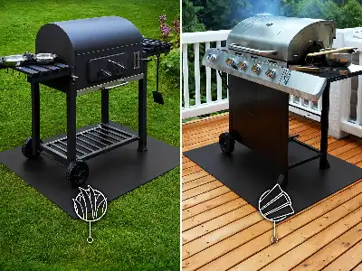 Metal grill mat Rectangular 39x31 in (100x80 cm)