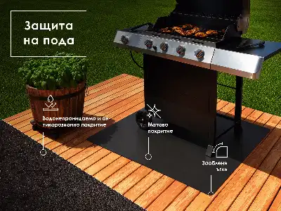 Metal grill mat Rectangular 39x31 in (100x80 cm)