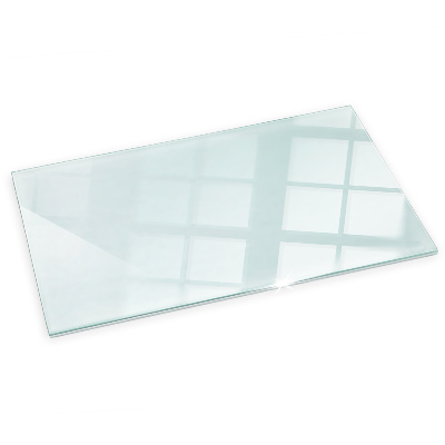 Glass hearth for log burner transparent