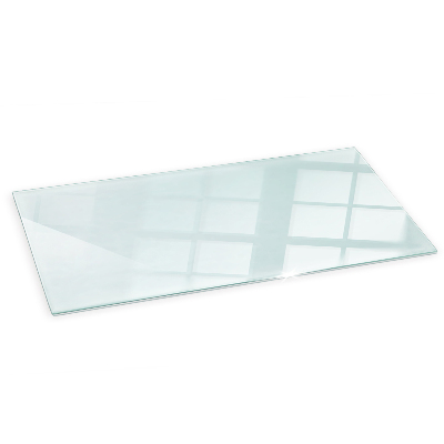 Glass hearth for log burner transparent