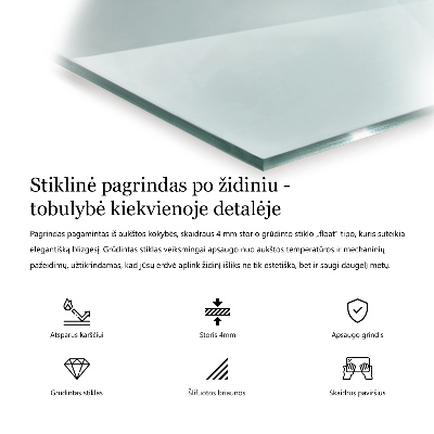 Glass hearth for log burner hexagonal transparent