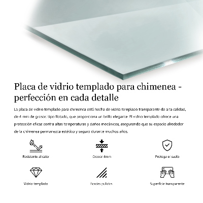 Glass hearth for log burner hexagonal transparent