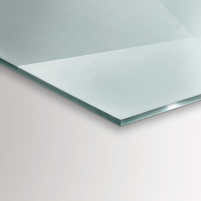 Glass hearth for log burner hexagonal transparent