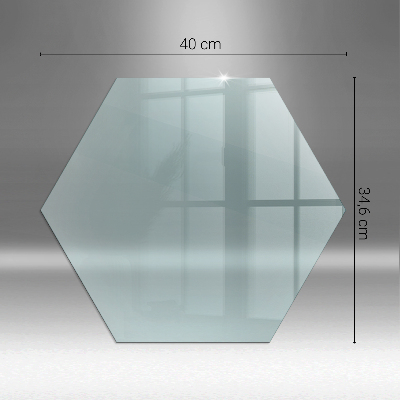 Glass hearth for log burner hexagonal transparent