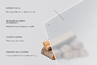 Glass hearth plate Semi-transparent semi-oval