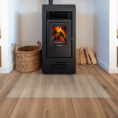 Glass hearth Rectangular semi-transparent
