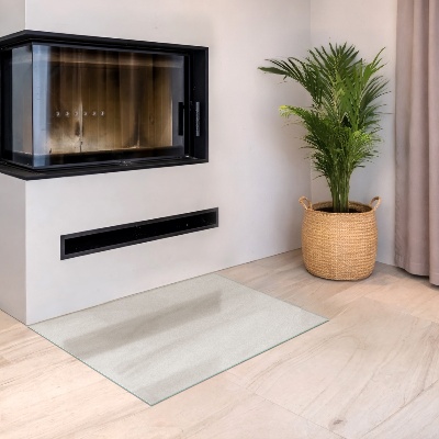 Glass hearth Rectangular semi-transparent