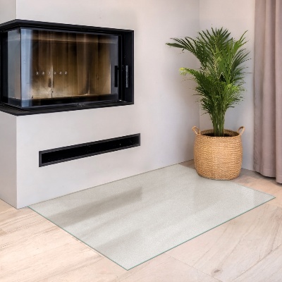 Glass hearth Rectangular semi-transparent
