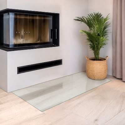 Wood stove pad Rectangular semi-transparent tray